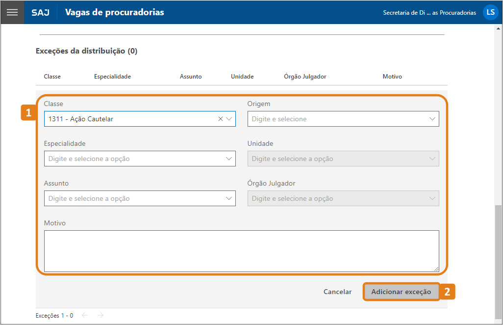 Como cadastrar uma exceção de distribuição no SAJ MP_5.PNG