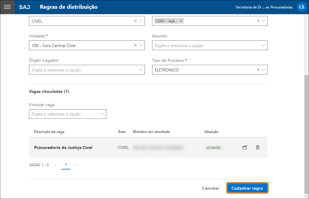 Como cadastrar regras de distribuição no SAJ MP_5.PNG