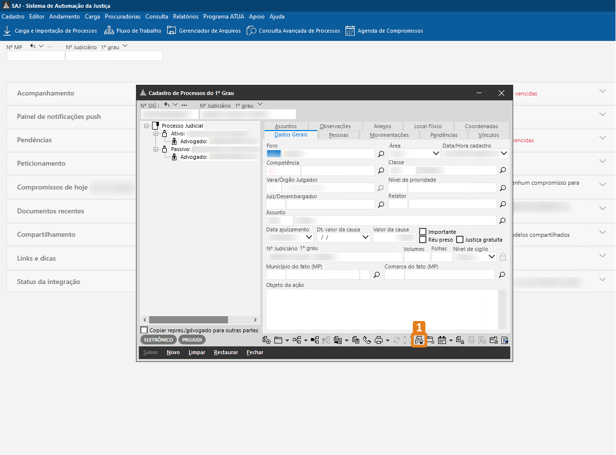 passo 1 - cadastro do processo - icone peticionar.png