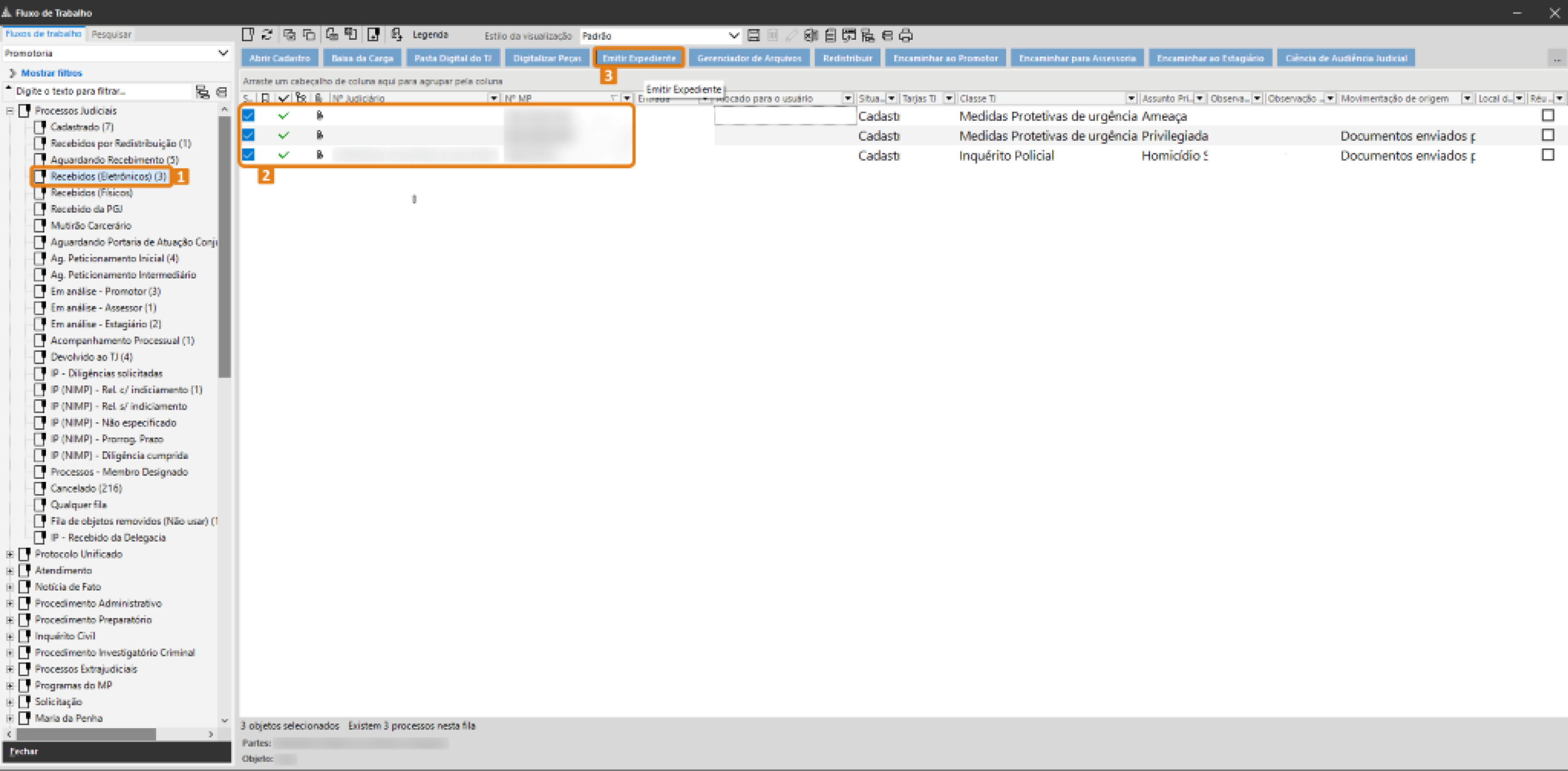 passo 2 - fila de trabalho - emitir expediente.png
