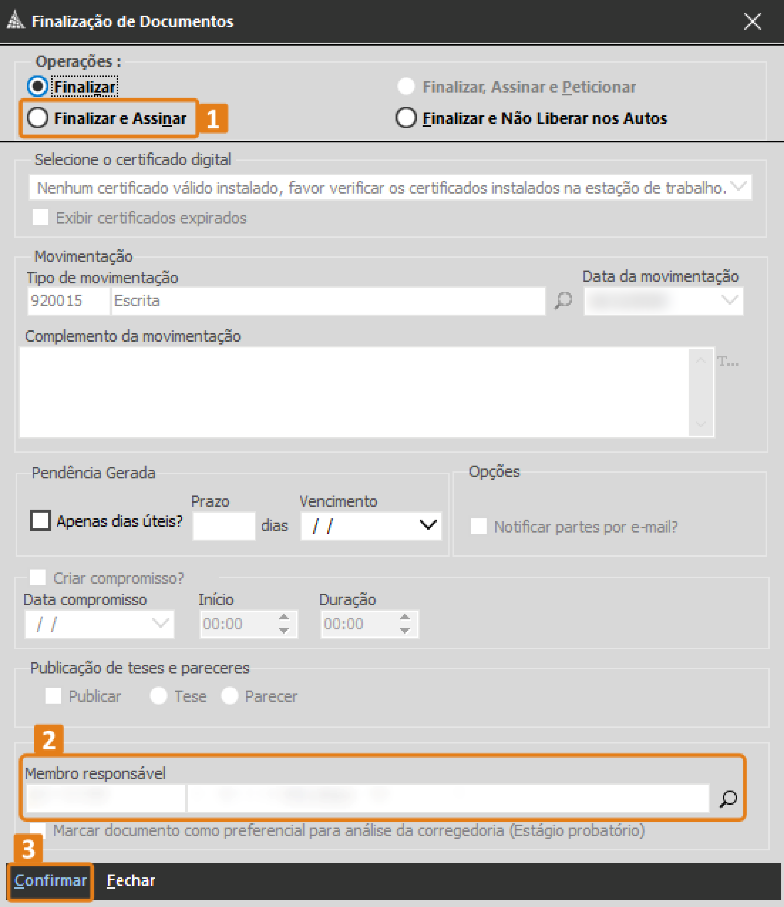 passo 9 - tela finalizacao de documentos - escolher operacao.png